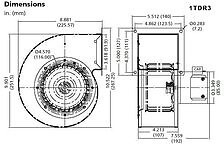 NBK Blower Replaces Dayton Models 1TDR3 (4C446) PSC Draft Fan Blower, 115 Vol…