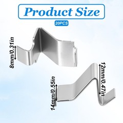 20 Pcs Heavy Duty Metal Shelving Brackets Clips Cabinet Shelf Clips Adjustable