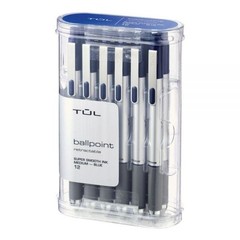 TUL BP Series Retractable Ballpoint Pens, Medium Point, 1.0 mm, Blue Ink