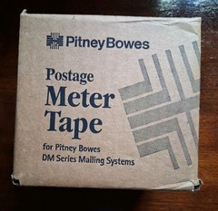 Pitney Bowes 627-8 Postage Meter Tape, DM Series, adhesive labels, 3 Rolls, New