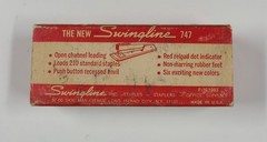 Vintage Swingline 444 Dark/Light Grey Stapler Metal Made in USA Mid Centrury