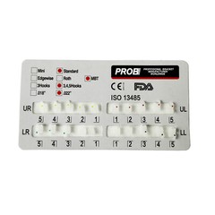 Dental PROB Orthodontic Ceramic Brackets Braces Standard MBT 022 Slot 345 hooks