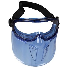 KLEENGUARD V90 PREMIUM FACE SHIELD W/ GOGGLE, BLUE FRAME, CLEAR LENS, ANTI FOG