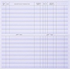 24 PCS Check Registers for Personal Checkbook, Easy to Read Checkbook Register