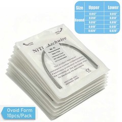 1-200packs Dental Orthodontic Heat Thermal Activated NITI Arch Wires Ovoid Round