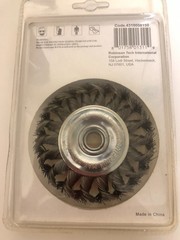 4 in. x 5/8 in.-11 Threaded Arbor Twist Knot Wire Wheel Brush