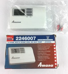 Amana 2246007 Non Programmable Thermostat 2 Stage Heat 2 Stage Cool Or Heat Pump