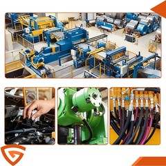 Portable Manual Crimping Tool 8 Molds Included 10mm to 31mm Size Unit