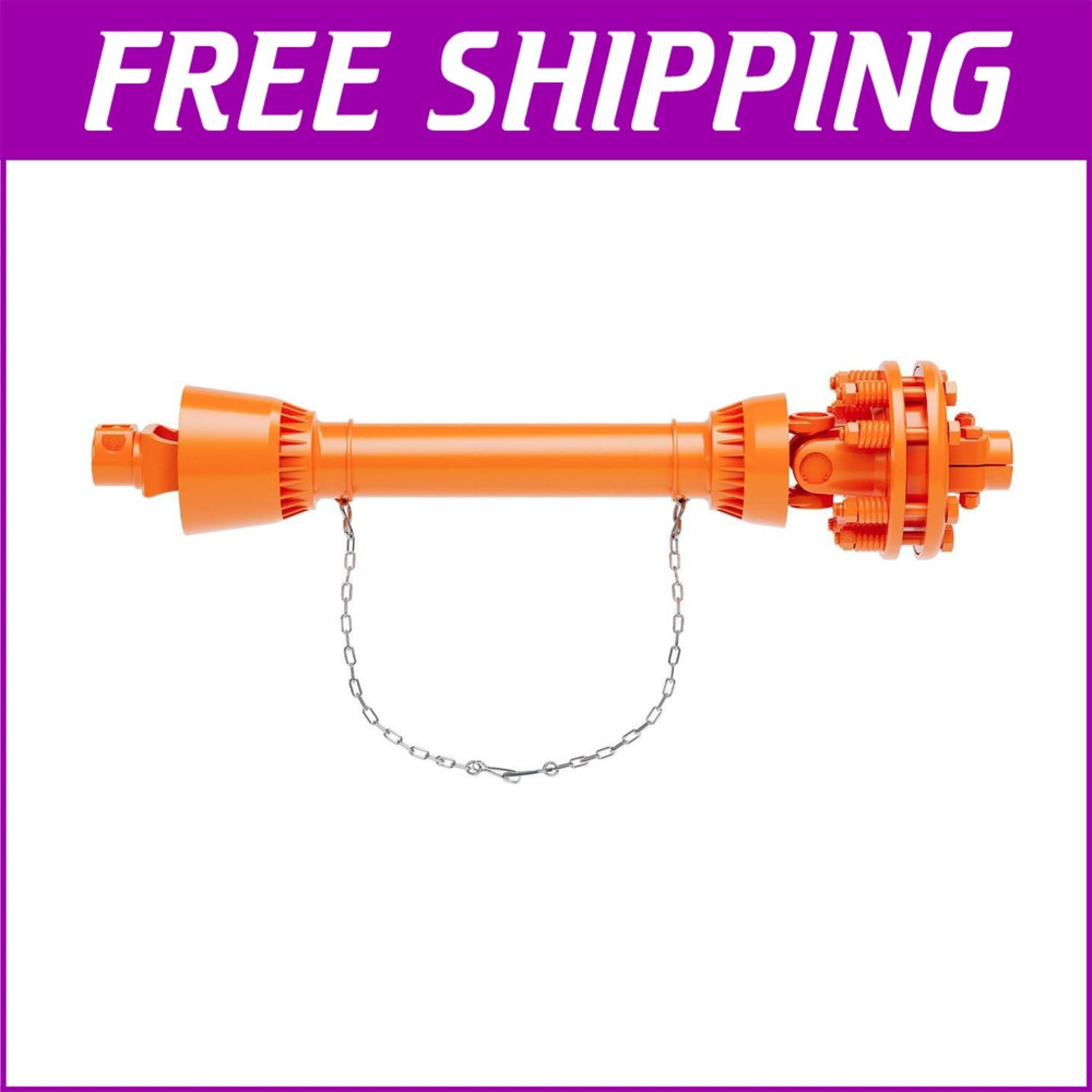 1-3/8″ PTO Shaft PTO Drive Shaft with Slip Clutch, 43″-57″ 6 Spline Both Ends