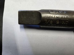 Made in USA Tap Tool 7/8″ – 9 Greenfield LEFT NC Made in USA!