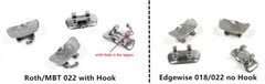 Dental Orthodontic 1st Molar Wide Big Bracket Edgewise Roth MBT Edgewise 4pc/kit
