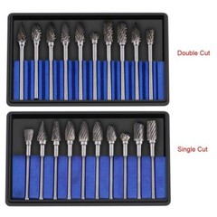 10pc/Pack Rotary Burrs Rotary Files Drill Bits Tungsten Carbide Alloy Rotary Bit
