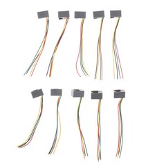 10Pcs 616E 4P4C RJ11 Female Telephone Connector Adapter with 4 Wires NN