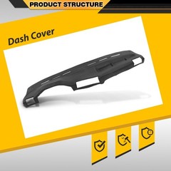 BMW E30 318i 325e 325i 325is 1984-1990 Black TPE Dashboard Cover