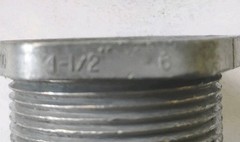 NEER CN-500 1-1/2 inch Malleable Iron Conduit Chase Nipple For Rigid/IMC