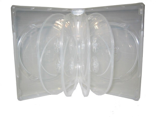 1 TOP QUALITY 33MM MULTI-10 TEN DVD CASE, SUPER CLEAR, SF004SC, FREE SHIPPING