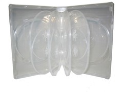 1 TOP QUALITY 33MM MULTI-10 TEN DVD CASE, SUPER CLEAR, SF004SC, FREE SHIPPING