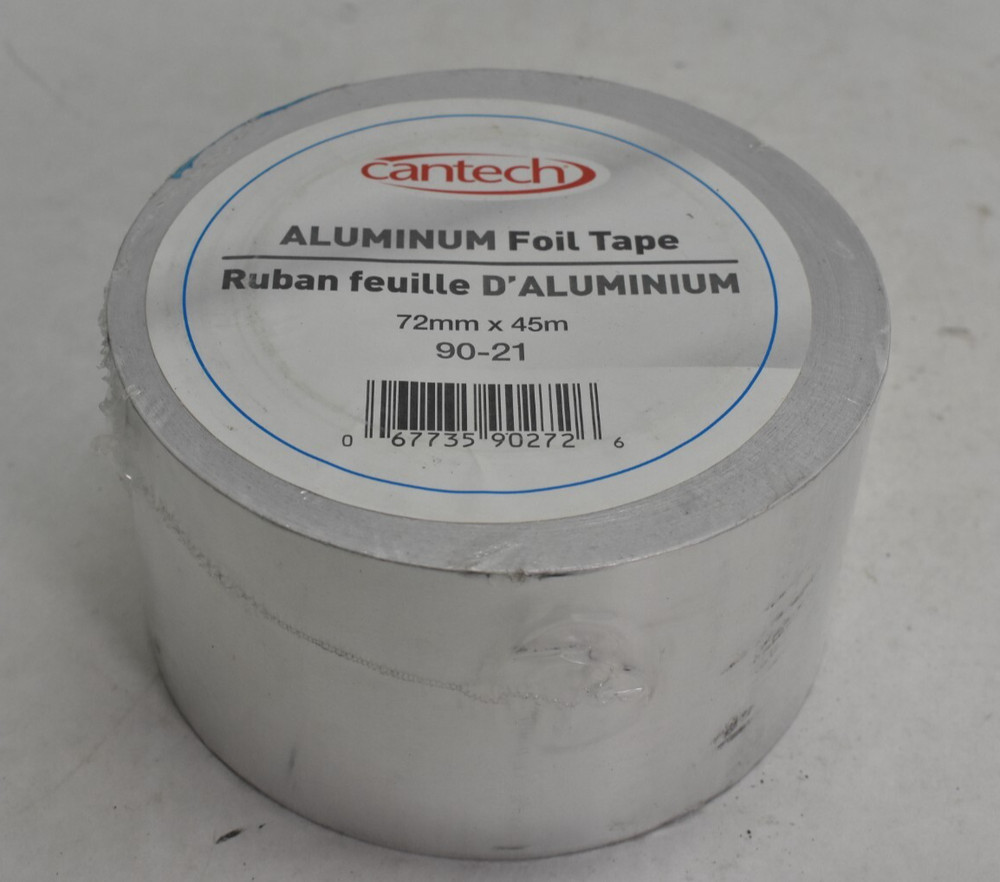 Cantech Foil Tape Aluminum Silver 72 mm x 45 m 90-21