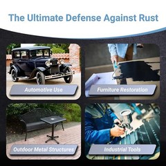 RUST BULLET Gloss Black – 1 Quart Corrosion Preventive Paint for Metal