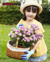 Pacific 3 Pairs Kids Gardening Gloves for 813 Years, Natural Latex Coated …