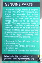 two 0302-2036 VOLT METER RV GENSET VOLTAGE MONITOR 120VAC GENUINE ONAN 302-2036