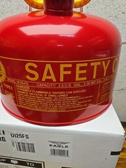 Eagle Mfg Ui25fs Type I Safety Can, Galvanized Steel, 2.5 Gal, Self-Closing NEW