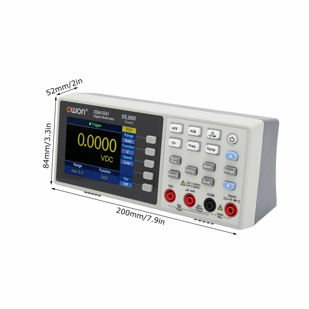 OWON XDM1041 3.7″ LCD 4 1/2 True RMS 55000 Counts Desktop Digital Multimeter
