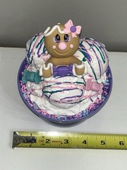 Gingerbread Candy Ice Cream Dessert Handmade Faux Fake Food Purple