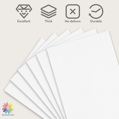 50 Pack Mat Board Center 8×10 Corrugated Cardboard Sheets 1/16 Inch Thick Flat