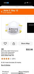 3M N95 8210 Plus Performance Respirator Masks Adult Size-SET OF 4 BOXES -80 Mask