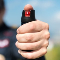 Tactical 20KV High Power Stun Gun Self Defense Protection w/ Pepper Spray Pink