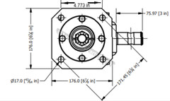 Drop-in replacement Land Pride Gearbox 826-383C and 826-026C for RC1660
