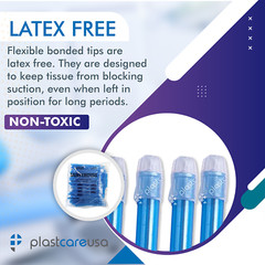 2000 (20 Bags) Blue Clear Dental Saliva Ejectors Ejector Disposable Suction Tips