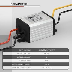 12V to 6V DC to DC Buck Converter Step Down Reducer 12V to 6V Waterproof