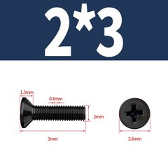 Countersunk Screws Machine Phillips Screw Black Stainless Steel Flat Head Bolts