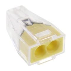 WAGO 773-102 PUSH WIRE® CONNECTORS, 2-CONDUCTOR, 600V 20A, 18-12AWG (10-PACK)