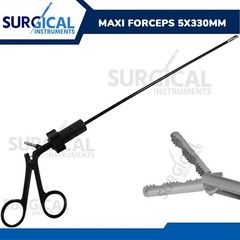 Maxi Forceps 5X330mm Laparoscopic Grasping Grasper Laparoscopy Endoscopy German
