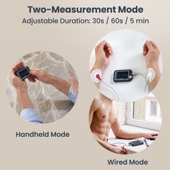 Touch Screen EKG Monitor Heart Monitor with ECG Cable AI-ECG Analysis via App