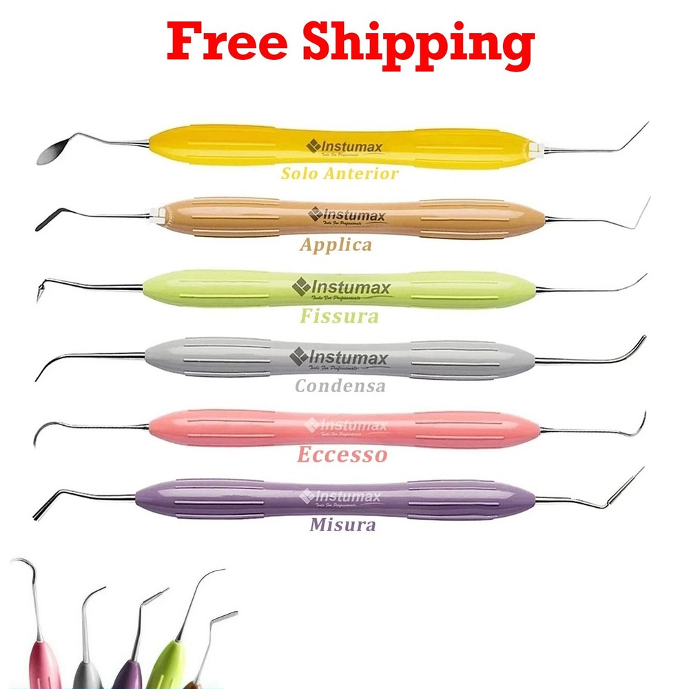 Dental Composite Resin Filling Spatulas Aesthetic Restoration Instruments set 6