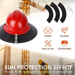 Premium Hard Hat Visor Compatible with MSA V-Gard Full Brim Hard Hat Sun Shade,