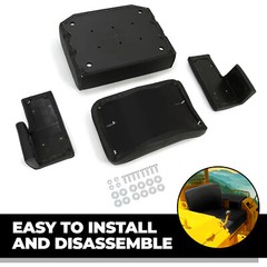 Fit John Deere Crawler 350 450 550 Seat Set（1 x Backrest+2 x Arm Rests+1 x Seat）