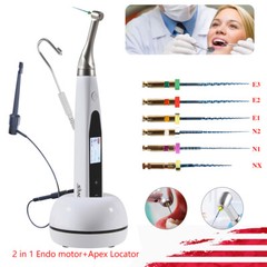 Dental Cordless Endo Motor 16:1 Contra Angle Built in Apex Locator / Niti Files