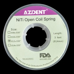 Ortodoncia Dental Niti Open Coil Springs Dia 010/012 * 030 pulgadas 3 pies