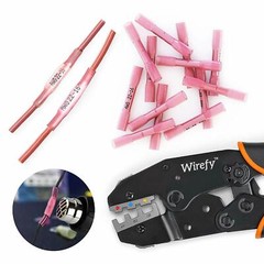 100x Solder Sleeve Heat Shrink Tubing Waterproof AWG 16-22 Wire Splice Connector