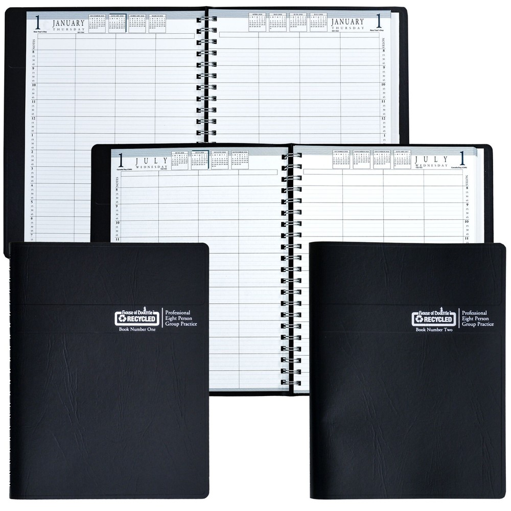 2026 281-02 HOD28102 House of Doolittle 8-Person Daily Appointment Book