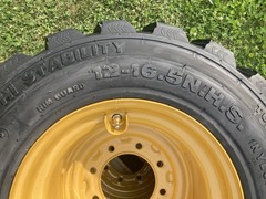 4 NEW 12-16.5 Skid Steer Tires & Rims for Caterpillar – CAT – 12X16.5- 14 PLY