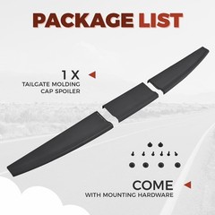 Tailgate Molding Cap Spoiler Compatible with 2009-2019 Dodge Ram 1500 2500 3500