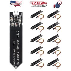 10 Pack Capacitive Soil Moisture Sensor Corrosion Resistant for Arduino Moist…