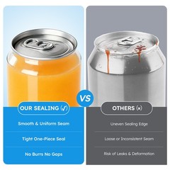 Commercial soda and coffee can sealing machines, automatic can sealing machines