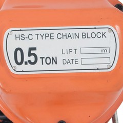 Chain Hoist 1/2 Ton (1100Lbs) Capacity 10FT Manual Hand Lift Chain Block Hoist